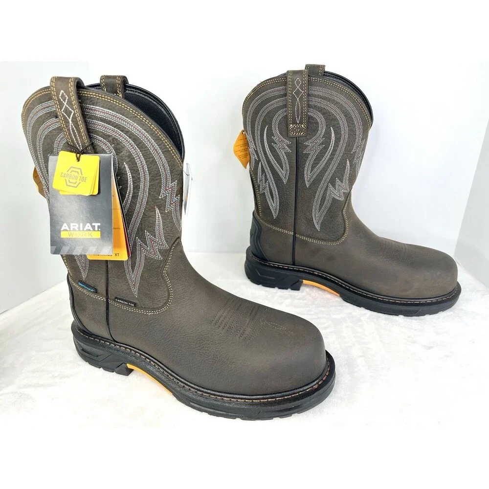 Ariat Workhog XT Tumbleweed H2O Carbon Toe Work Boots Mens Size 10.5 D New